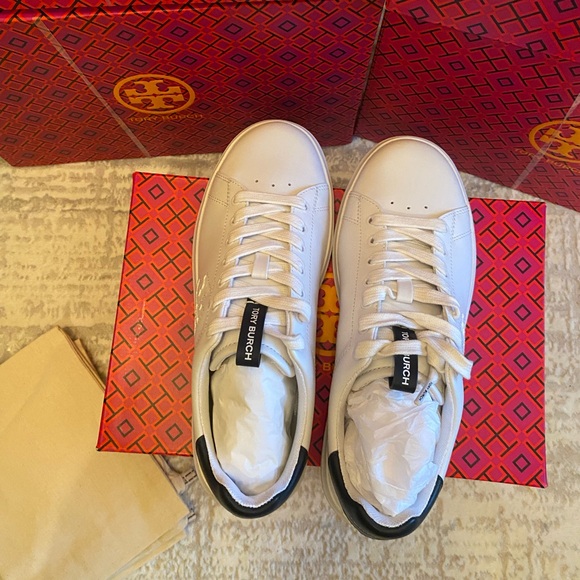 Tory Burch Women’s Double Howell Court Sneakers - Picture 7 of 10